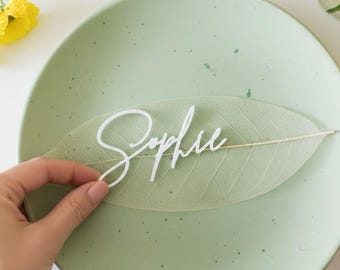 Wedding Name Place Cards, Elegant Guest Name Tags