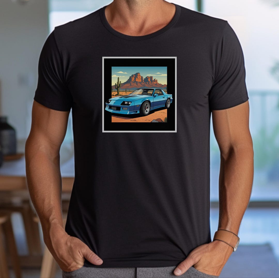 T-shirt Homme/femme Camaro RS 1967 - Silhouette Muscle Car - Taille S à 3XL - 100% Coton (US)