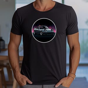 Mazda Miata MX-5 NA TShirt - Classic Car Enthusiast Graphic Shirt Gift - Japanese Sports Car Apparel- JDM Auto Lover Top - Retro Roadster