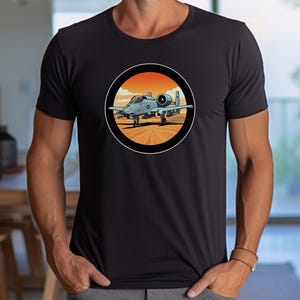 A-10 Warthog Shirt | Thunderbolt II Graphic Tee | Fairchild Republic USAF Airplane | Military Aviation T-Shirt for Pilots & Fans