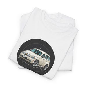 Chevrolet HHR cartoon grafisch T-shirt - autoliefhebber cadeau - autoliefhebber Tee - vintage retro-look autotop - zwaar katoen uniseks shirt