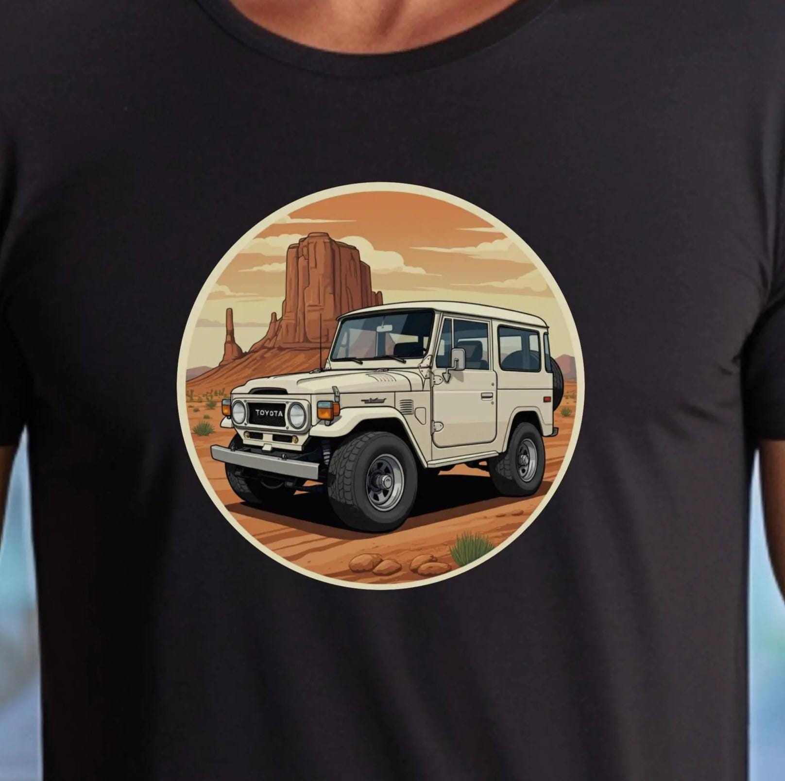 Toyota FJ40 Land Cruiser T Shirt - Unisex Tee - Classic 4x4