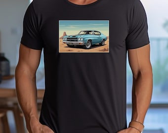 Chevy Chevelle T-shirt - vintage muscle car T-shirt - klassieke Chevrolet auto cadeau - retro jaren 60 70 autoliefhebber shirt - unieke hot rod autotop