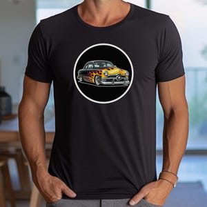 Classic 50s Hot Rod Shoe Box Ford Graphic TShirt - Vintage Car Lover T - Retro Shoebox 1950s Car Enthusiast Shirt - Unisex Tee - Muscle Car