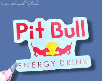 Pit Bull Energy Drink Sticker