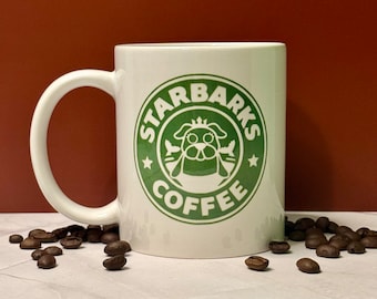 Starbarks Coffee Mug: Starbucks Dog Lovers Gift, 15 oz Tea Cup