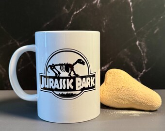 Jurassic Bark Coffee Mug - Funny Dinosaur Dog Gift