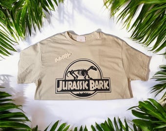 Jurassic Bark Dog Skeleton T-Shirt | Funny Prehistoric Pup Cotton Tee