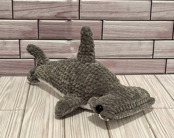 Handmade Crochet Hammerhead Shark Plushie - Loveable Ocean Buddy