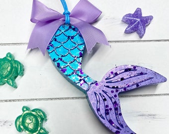 Mermaid Tail Car Freshie Unique Gift Mermaid Lover Car Accessories Cute Mermaid Custom Freshie Mermaid Interior Car Decor Hanging Mermaid