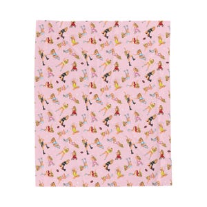 Juno Positions Drawings Pattern Tour Outfits Velveteen Plush Blanket - Etsy