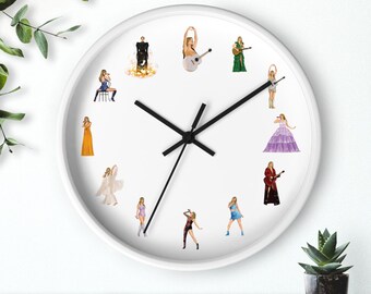 Horloge murale Eras-O'Clock pour tenues de tournée dessinée à la main