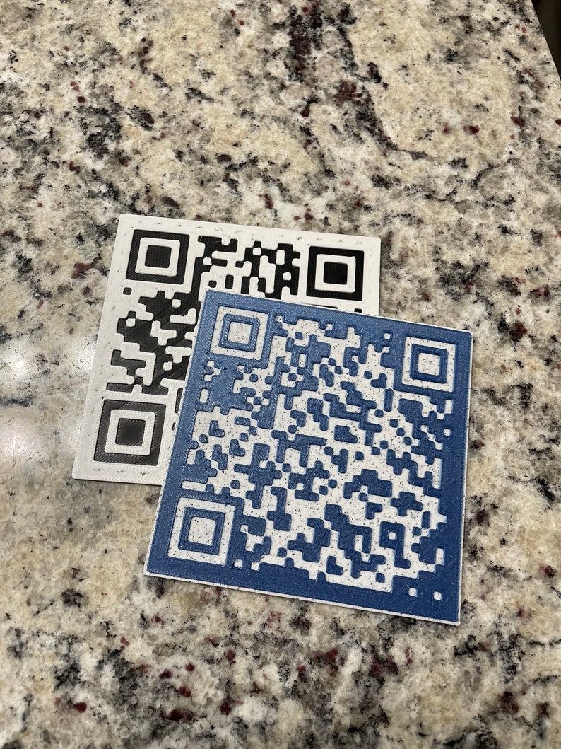 Custom 3D Printed QR Codes - Etsy