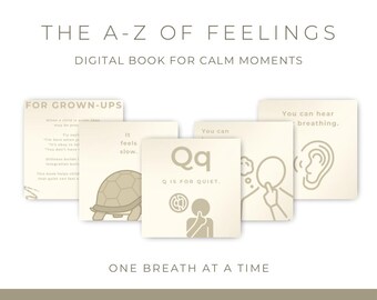 Paket positive Gefühle | Frohe, dankbare & ruhige Kinder Gefühlsbücher | Mindfulness SEL Bundle (Digital PDF)