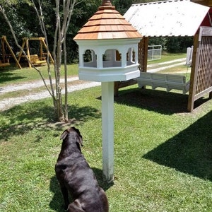 Gazebo Bird Feeder Plan - Platform Bird Feeder Design comes with FREE YouTube Instructional Videos image 3