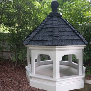 Gazebo Bird Feeder Plan - Platform Bird Feeder Design comes with FREE YouTube Instructional Videos image 4