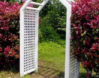 Garden Arbor Trellis Plans with YouTube FREE Instructional Video