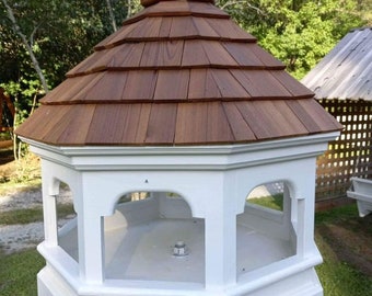 Gazebo Bird Feeder Plan - Platform Bird Feeder Design comes with FREE YouTube Instructional Videos