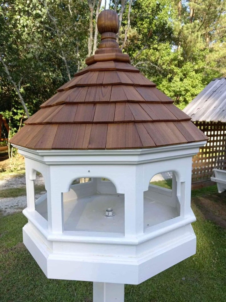 Gazebo Bird Feeder Plan - Platform Bird Feeder Design comes with FREE YouTube Instructional Videos image 1