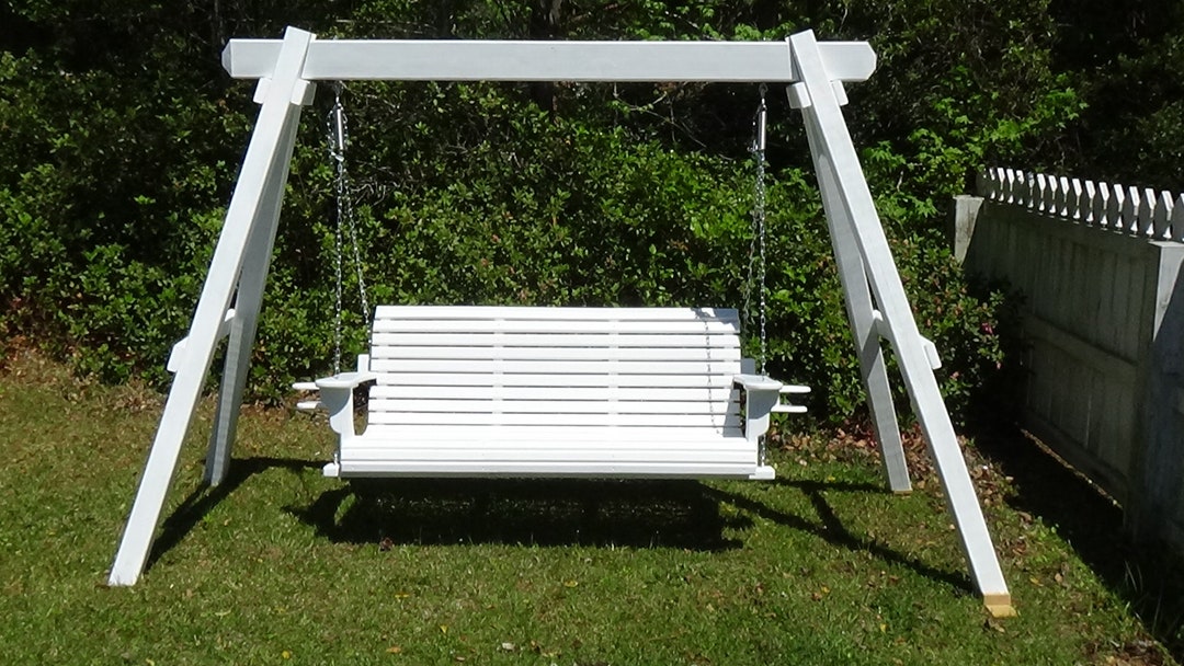 Porch Swing Aframe Stand Plans With FREE Instructional Etsy