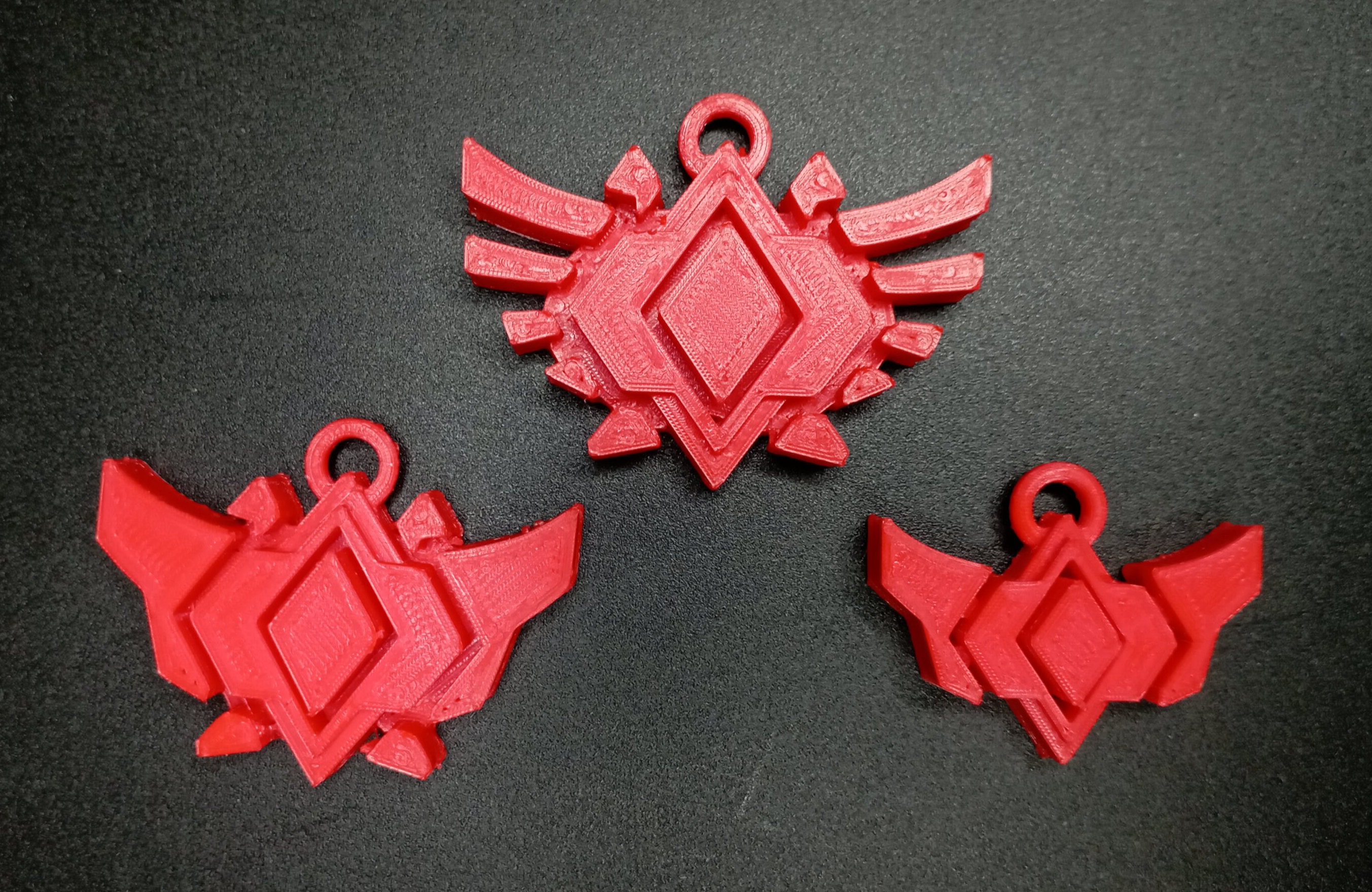 3D Keychain - Rocket League Grand Champion Logo (GC1, GC2, GC3)