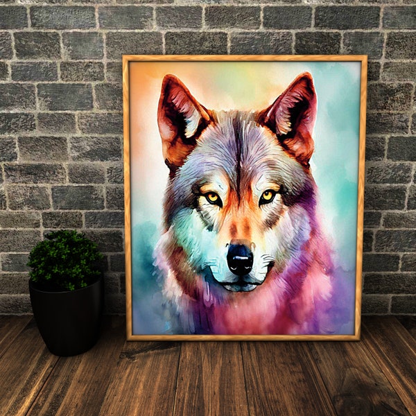 Wolf Portrait - Etsy