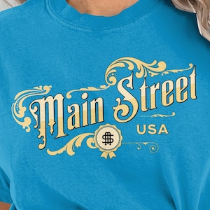 Main Street Shirt USA Trip Shirt Vintage Retro for Magic Kingdom Disneyland Group Matching Family Vacation