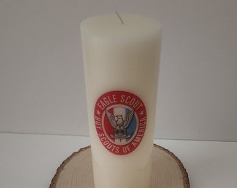 Eagle rank pillar candle