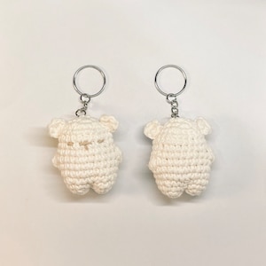 Handmade Crochet Mini Bear Keychain