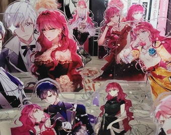 Soporte para webtoon Isekai Villains to die / Hecho por fans / Anime / Hecho a mano / Regalo / Romance / Webtoon / Figura