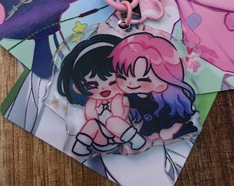 Alien Stage Sua X Mizi keyring | Fan made | Manga | Gift