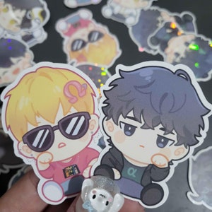 Love is Illusion Vinyl Stickers | Webtoon | matte | glossy | holographic | gift | Yaoi | BL