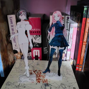Alien stage Sua & Mizi Acrylic Stand | Fanmade | anime | Handmade | Gift | Figure
