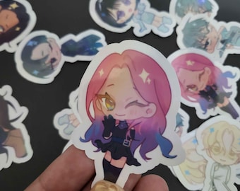 Alien stage Mizi Vinyl Stickers | Webtoon | matte | glossy | holographic | gift | GL | Yuri