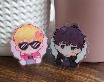 Illusion BL cat acrylic pin | BL | Yaoi | Decoration | Anime | Webtoon | FANMADE