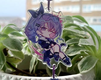 Silver Wolf - Honkai Star Rail keyring | Fan made | Manga | Gift