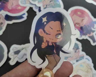 Alien stage Hyuna Vinyl Stickers | Webtoon | matte | glossy | holographic | gift | Yaoi | BL