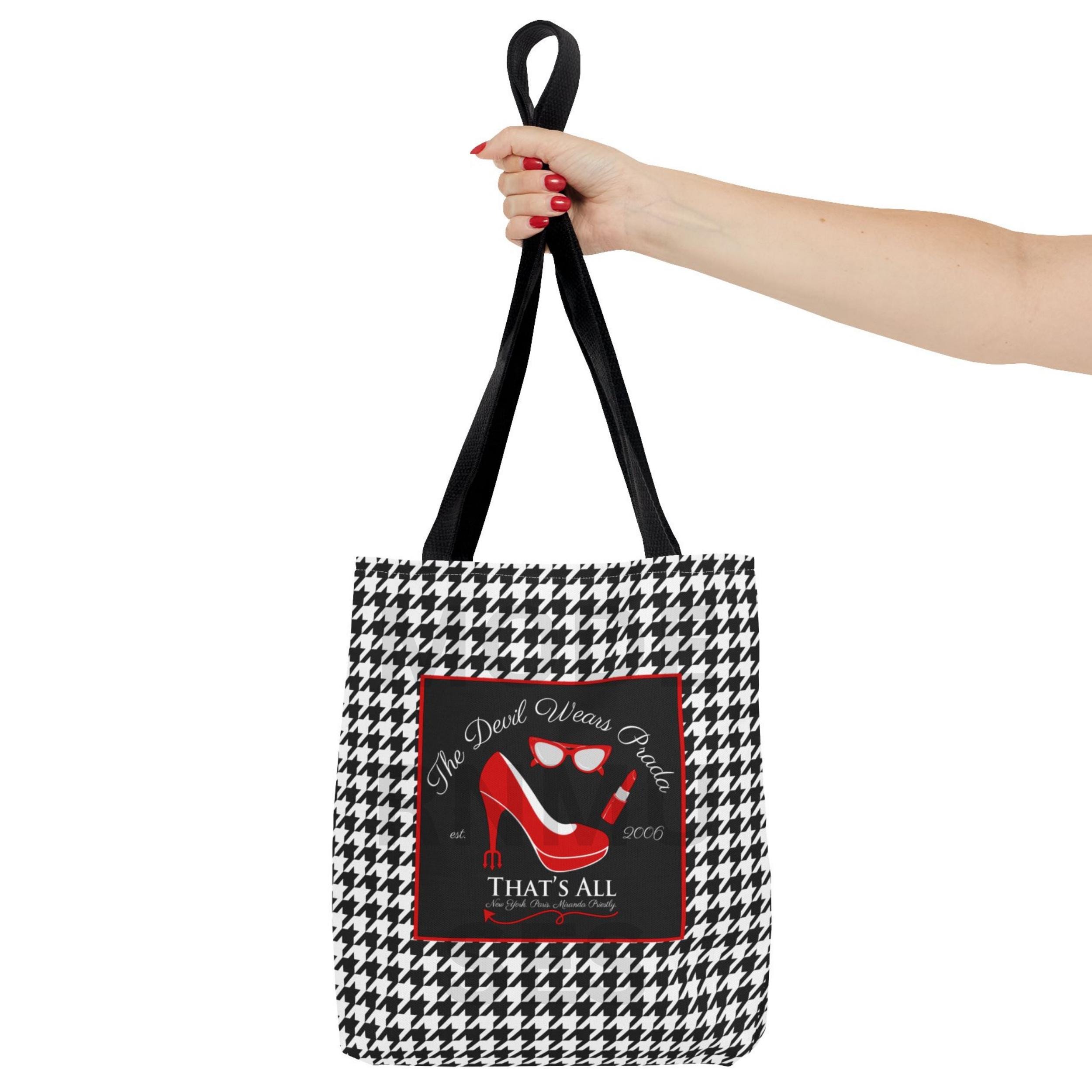 Devil Wears Prada 2 Movie Tote Bag Houndstooth Print That's All