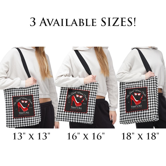 Devil Wears Prada 2 Movie Tote Bag Houndstooth Print That's All