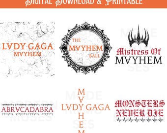 Paquete PNG de Lady Gaga Mayhem: Arte digital gótico para pequeños monstruos (descarga digital)