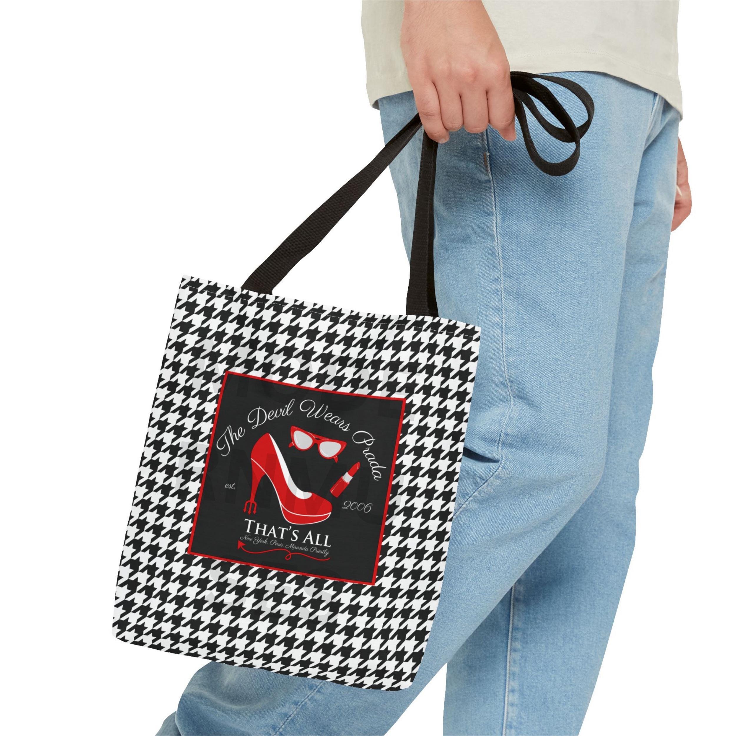 Devil Wears Prada 2 Movie Tote Bag Houndstooth Print That's All