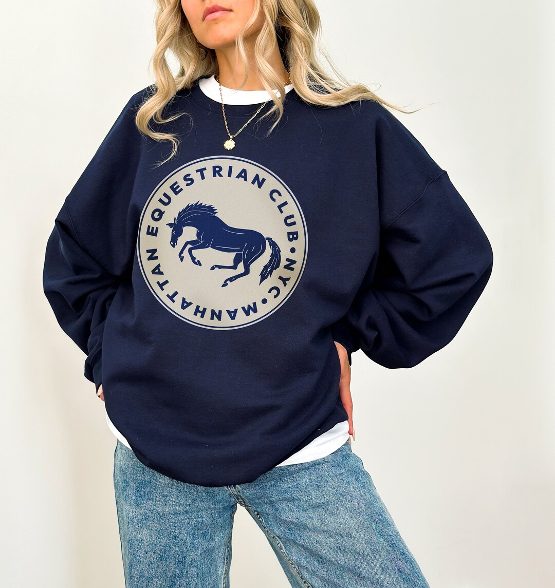 Manhattan Equestrian Club Horse Shirt NYC Equestrian Shirt Etsy UK