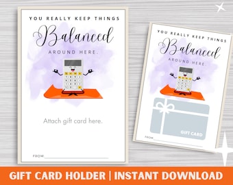 Admin/Secretary Gift Card Holder | Printable Appreciation (Digital Download)