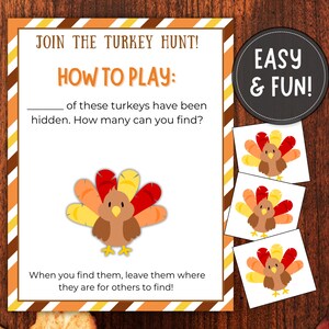 Thanksgiving Scavenger Hunt Game for Kids, Indoor Thanksgiving Scavenger Hunt, Printable Thanksgiving Game for Family, Office, or Classroom!