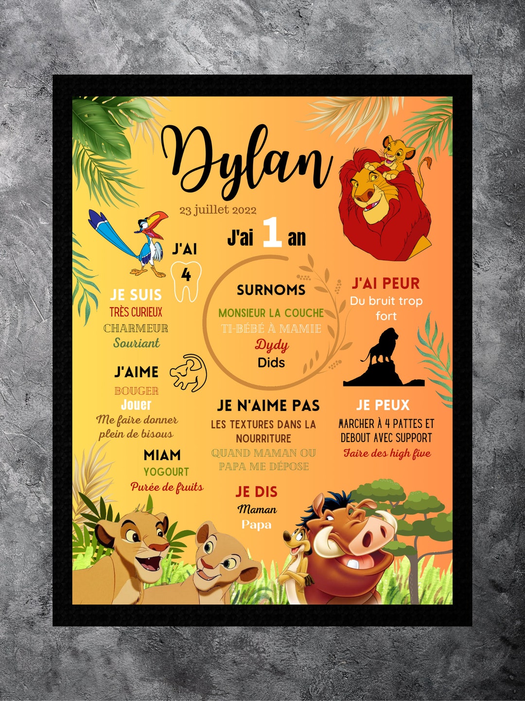 Lion King Birthday Poster - Etsy