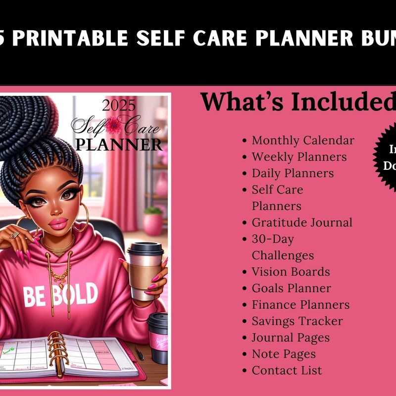Black Girl Planner - Etsy