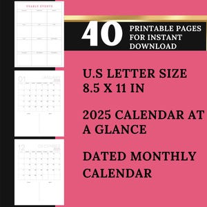 Printable Planners, Self-Care Planner, Black Girl Planner, Daily Planner, Instant Download Planners, Printable Calendar, Planner Downloads image 2
