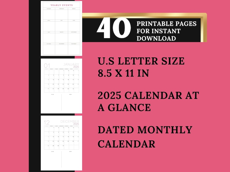Printable Planners, Self-Care Planner, Black Girl Planner, Daily Planner, Instant Download Planners, Printable Calendar, Planner Downloads image 2