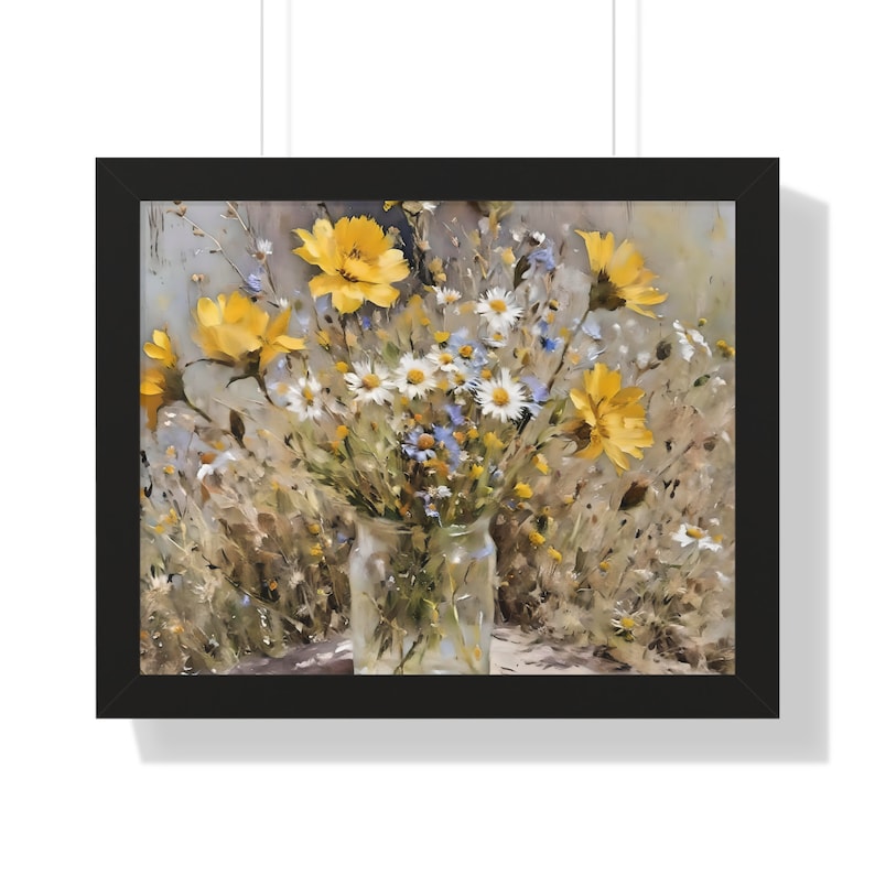 Horizontal Framed Art, Framed Wall Art Prints, Spring Flower Wall Art