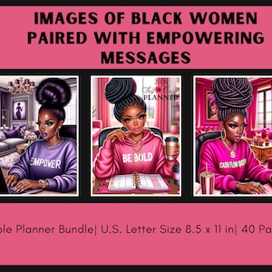 Printable Planners, Self-Care Planner, Black Girl Planner, Daily Planner, Instant Download Planners, Printable Calendar, Planner Downloads image 7
